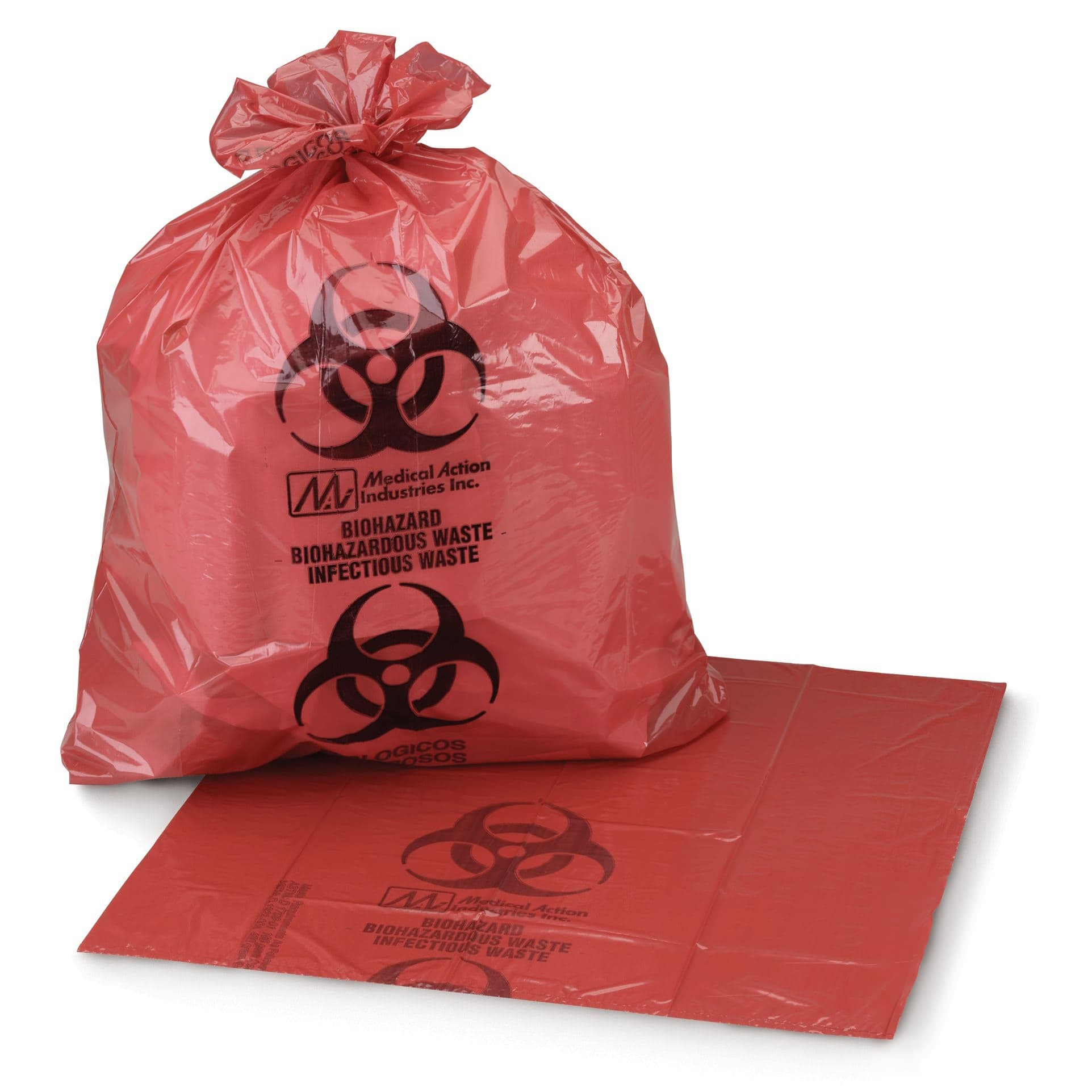 McKesson Red Infectious Waste Bag 40 to 45 gal., 40 x 46 Inch - Package of 150 - Image 1
