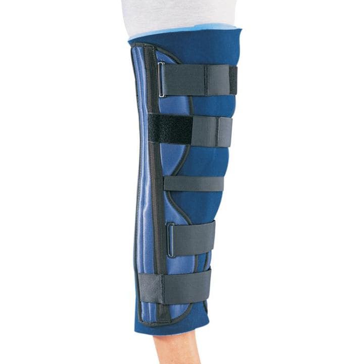 Procare Clinic 3-Panel Knee Splint Immobilizer Blue, 20 Inch Length, Left or Right Knee - Each - Image 1