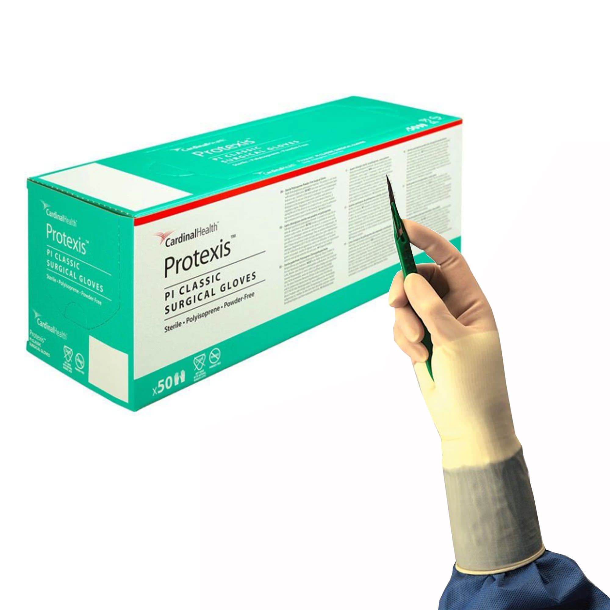 Protexis PI Classic Surgical Glove, Powder-Free, Ivory, Size 8 - Pair - Image 1