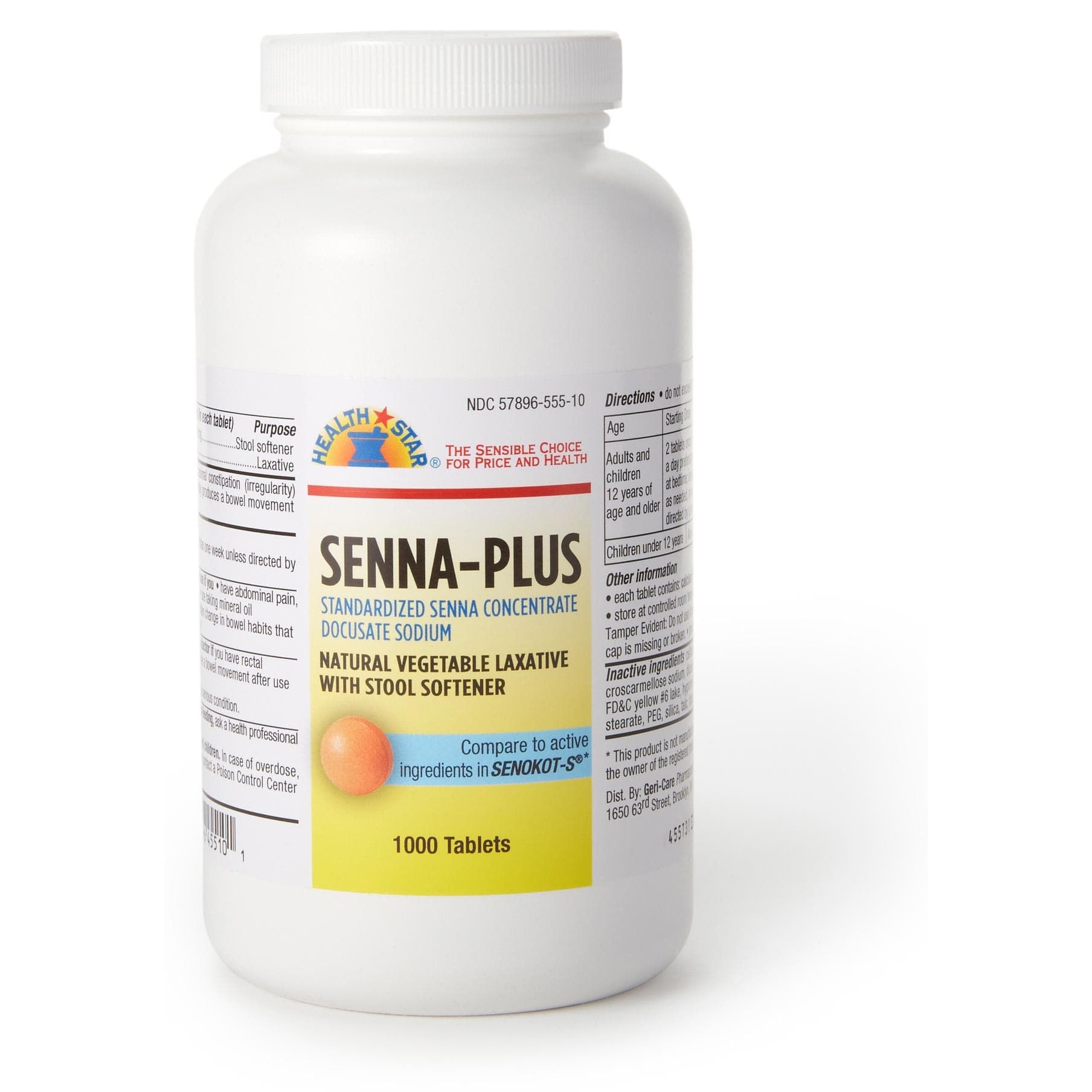 Geri-Care Senna Plus Stool Softener Tablet