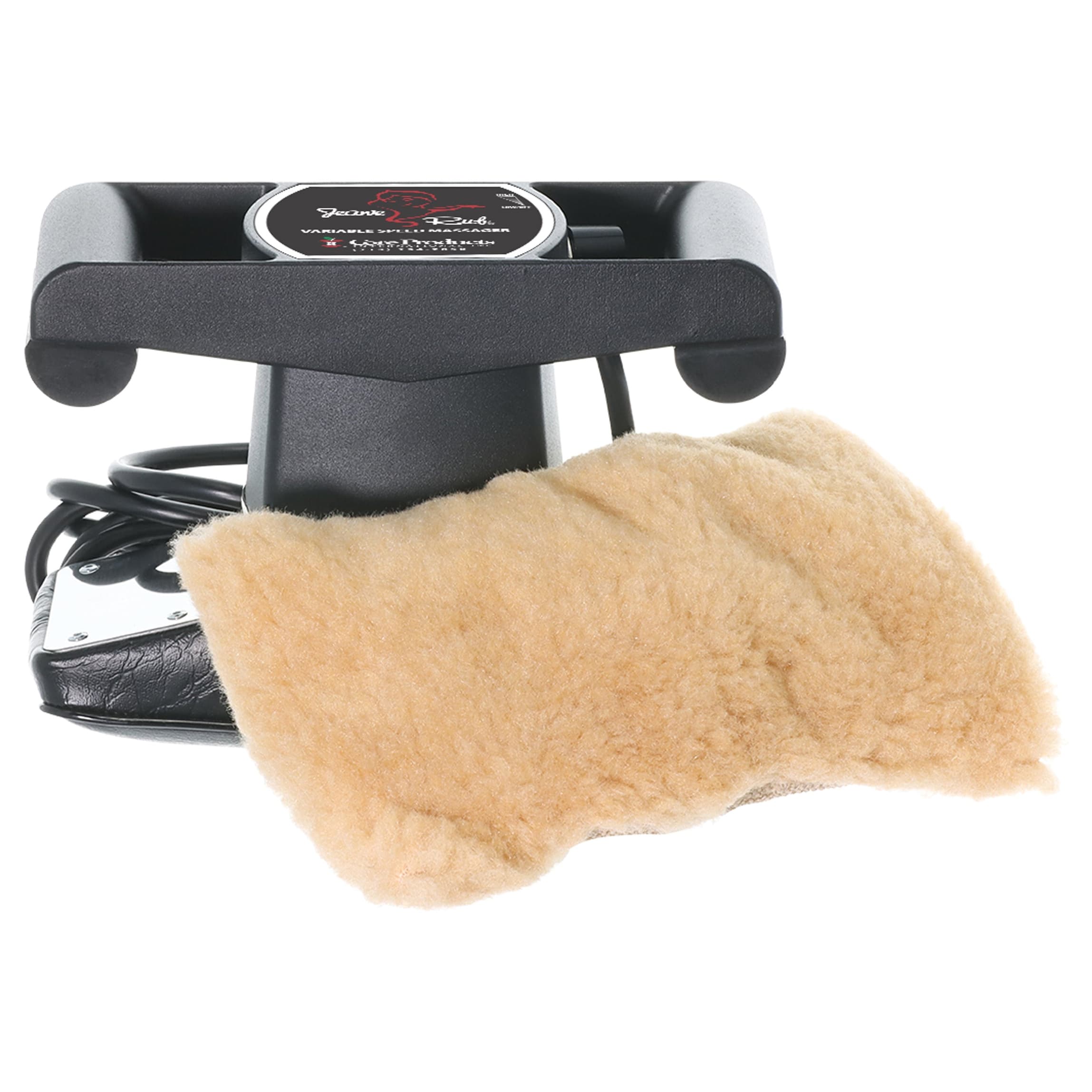 Jeanie Rub Massager With Fleece Pad Cover - Each
