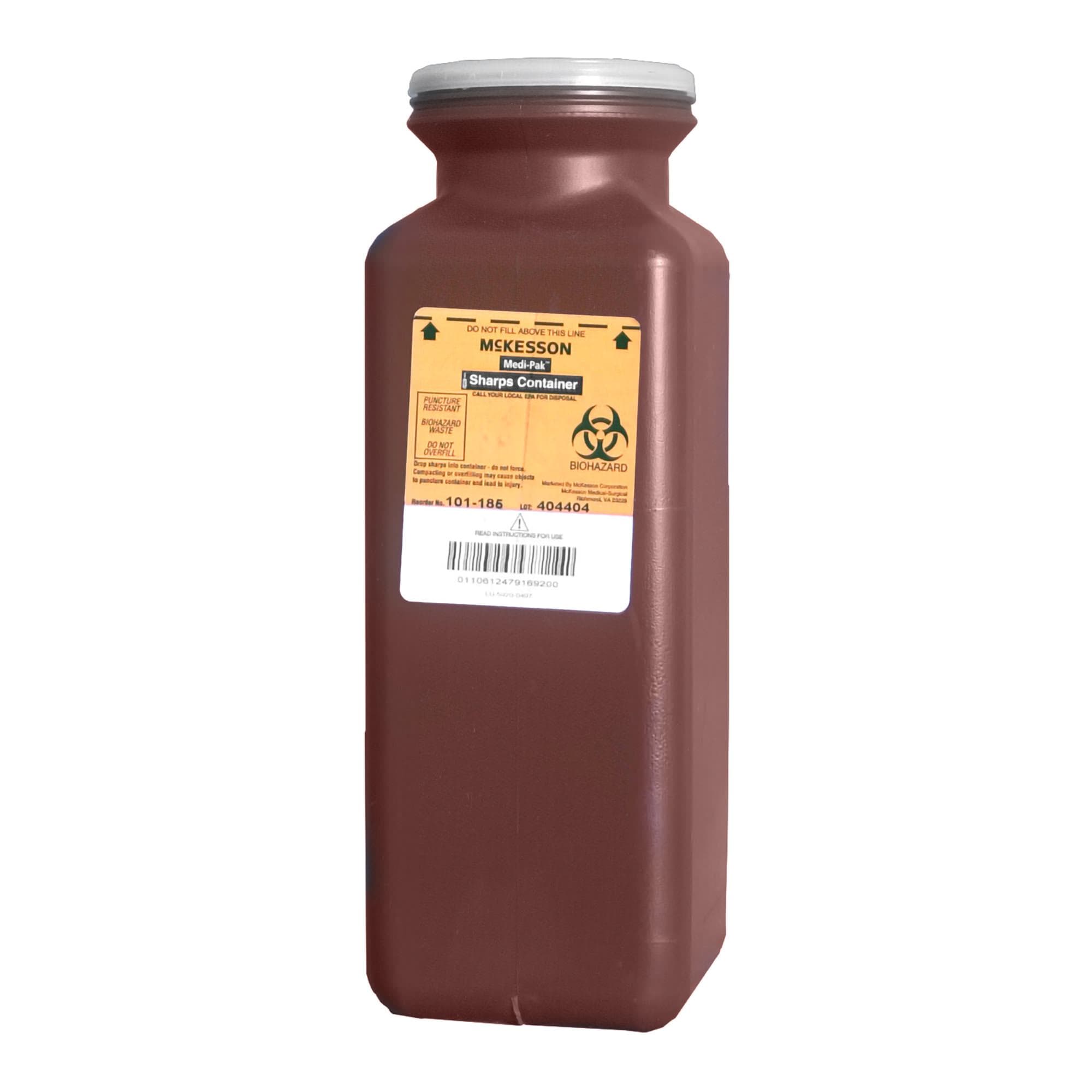 McKesson Sharps Container Red Base, Translucent Lid - Image 5