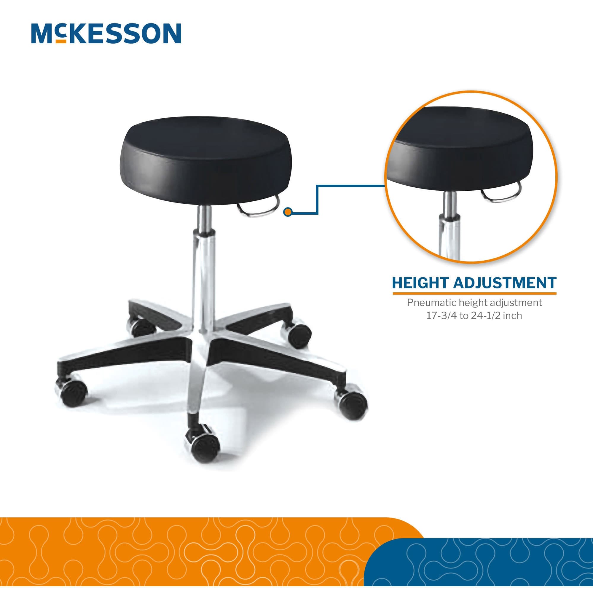 McKesson Backless Exam Stool - Image 4