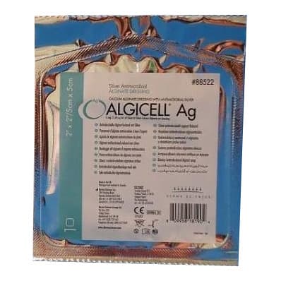 Algicell Ag Silver Calcium Alginate Wound Dressing, 2 x 2 Inch - Each - Image 1