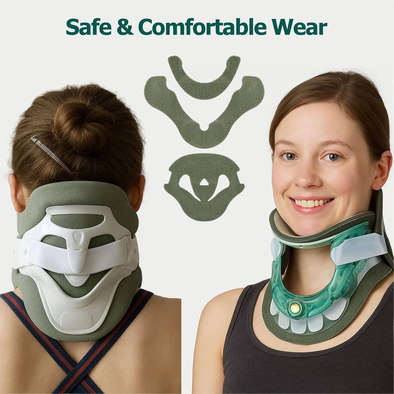Cervical Collar Replacement Pads for Vista - 3 Piece Set - Image 3