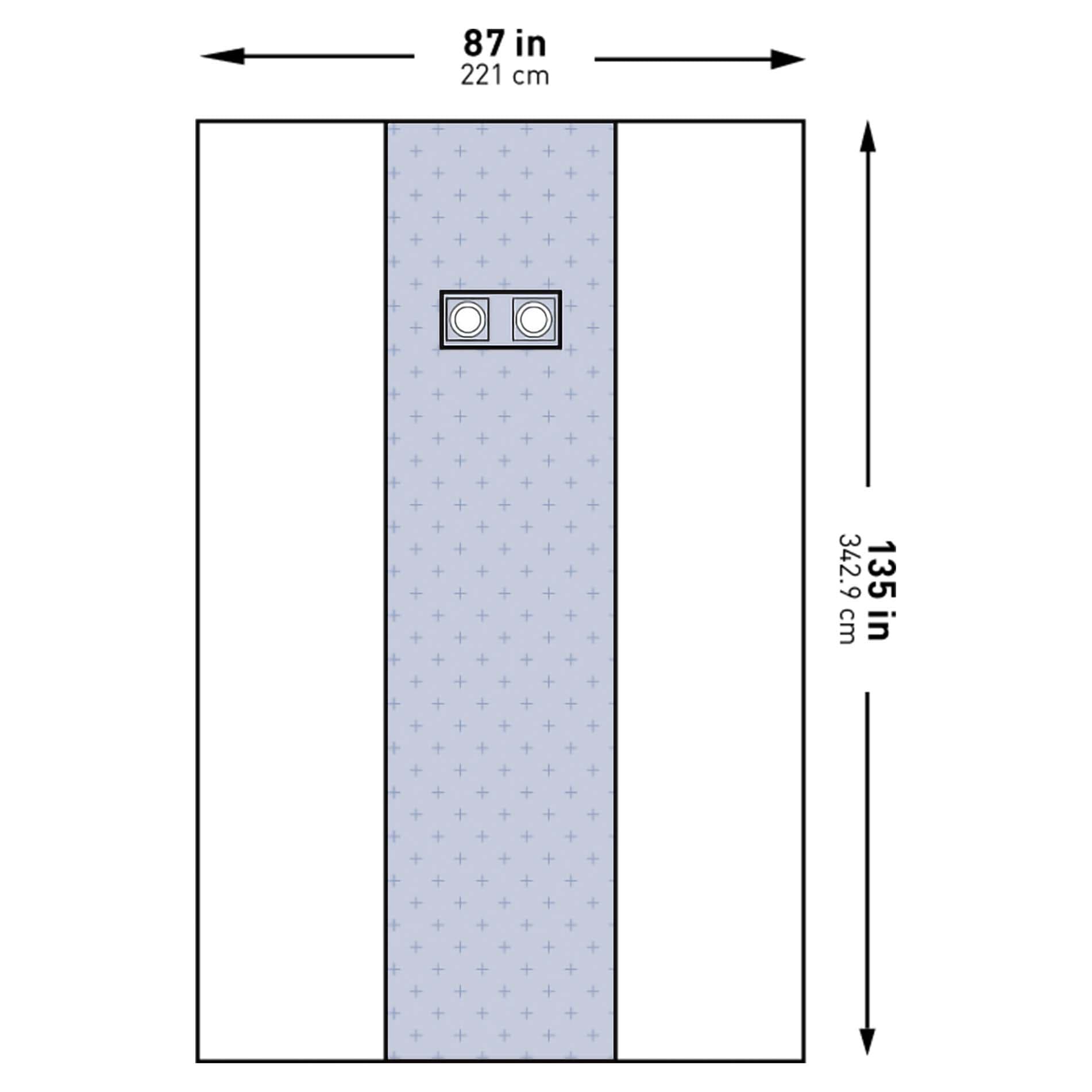 McKesson Cardiovascular Femoral Angiography X-Long Drape, 87 W x 135 L Inch - Case of 14 - Image 1