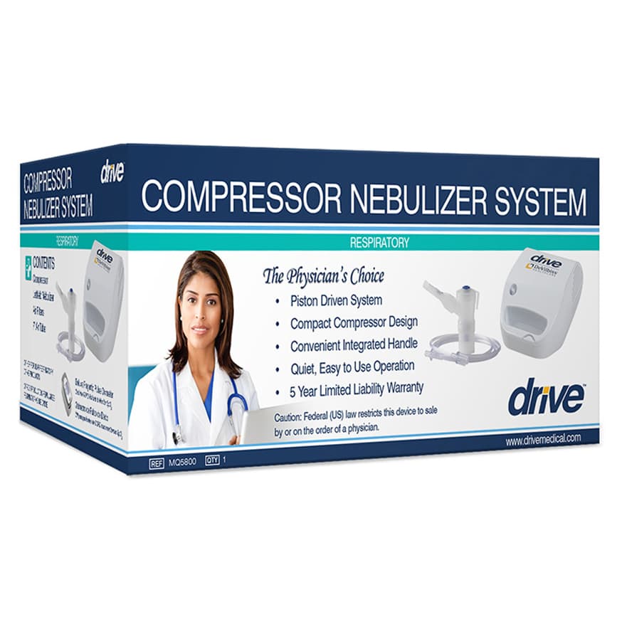Drive Compact Compressor Nebulizer with Reusable Jet Neb - Case of 6 - Image 1