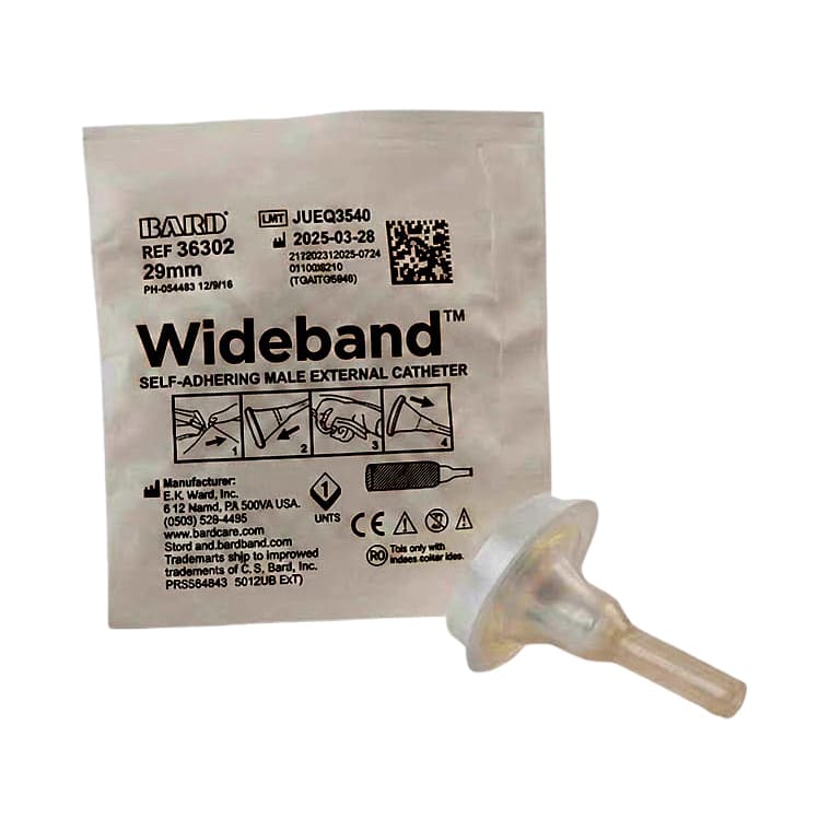 WideBand Male External Catheter with additional adhesive, 29 mm - Each - Image 1