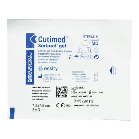 Cutimed Sorbact Gel Dressing, 3 x 3 Inch - Each - Image 1