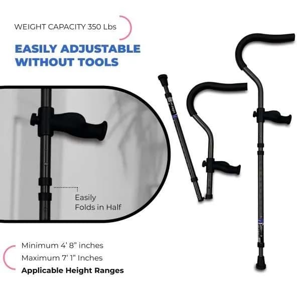 Millennial Medical In-Motion Pro Underarm Crutch - Image 6