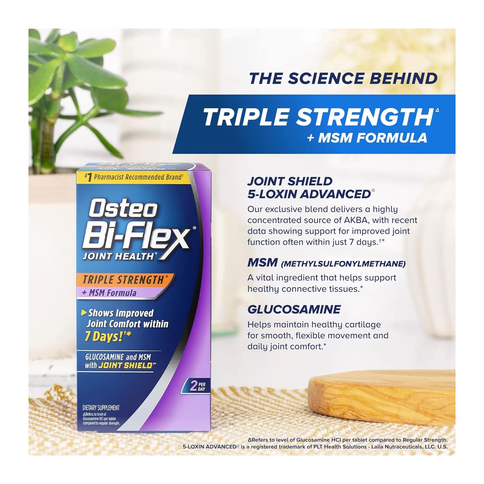 Osteo Bi-Flex Triple Strength w/ MSM Caplets - Pack of 80 - Image 3