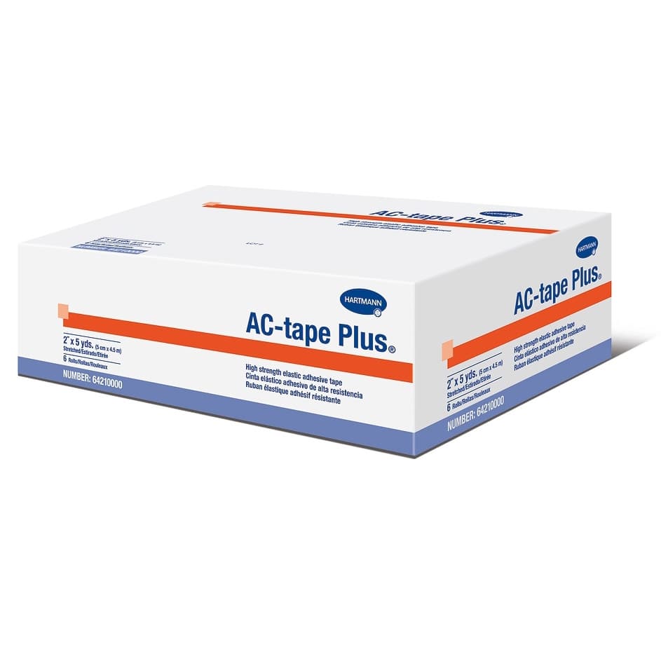 AC-tape Plus Athletic Tape, Tan, NonSterile, 2 Inch x 5 Yard - Case of 72 - Image 1