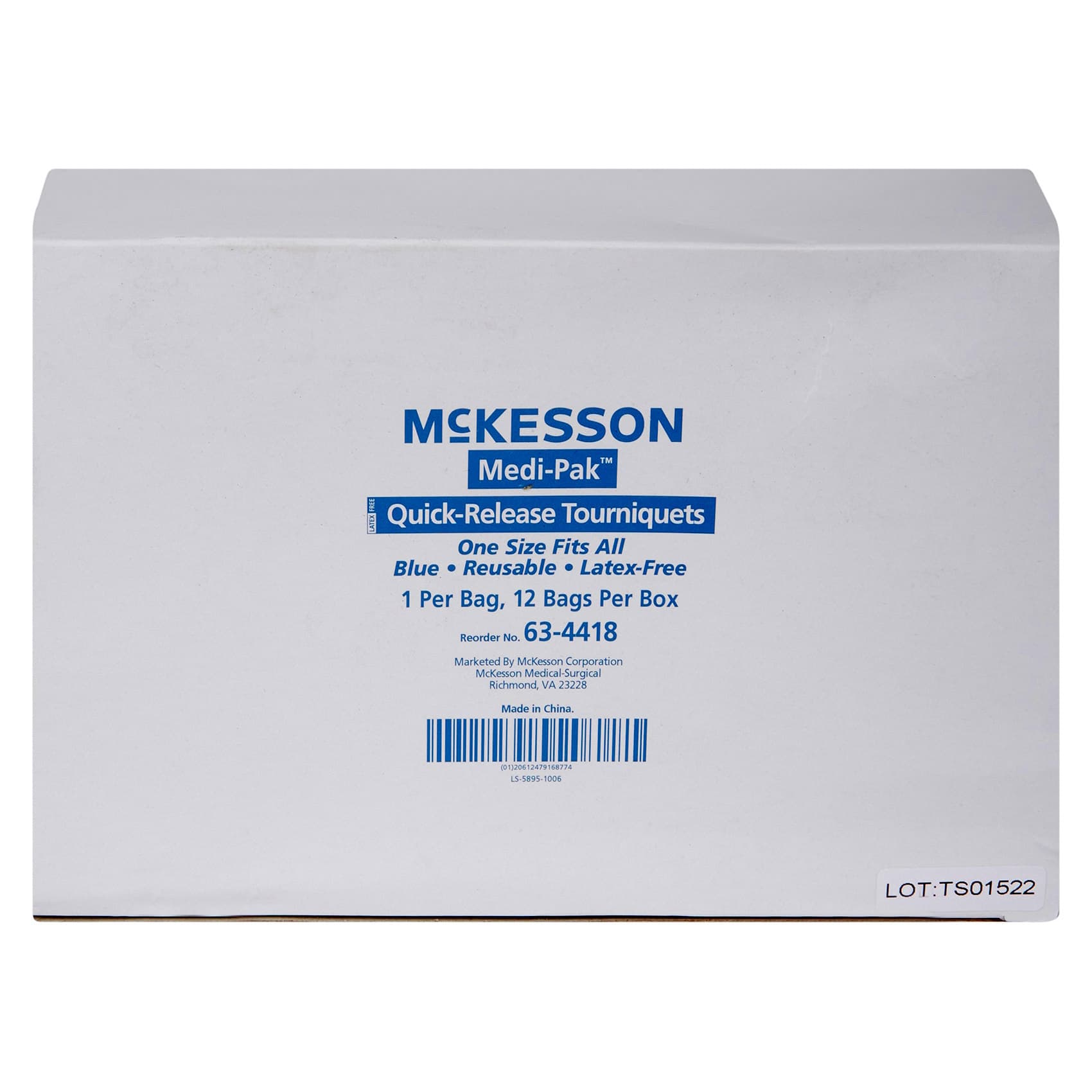 McKesson Tourniquet, Quick Release Blue Reusable 1 Inch Width - Image 2