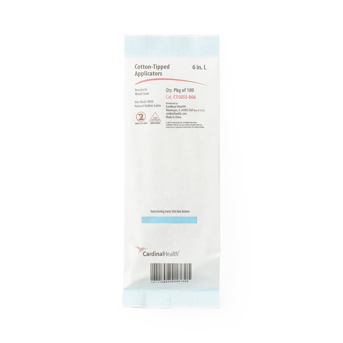 Cardinal Health Cotton-Tip Applicator with Wood Shaft, Non Sterile - Image 3