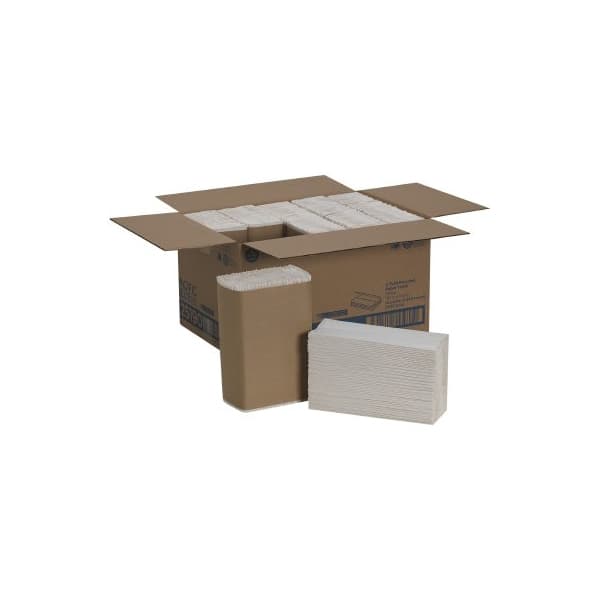 Pacific Blue Basic Paper Towel C-Fold, White, 10.1 X 13.2 Inch - Case of 10 - Image 1