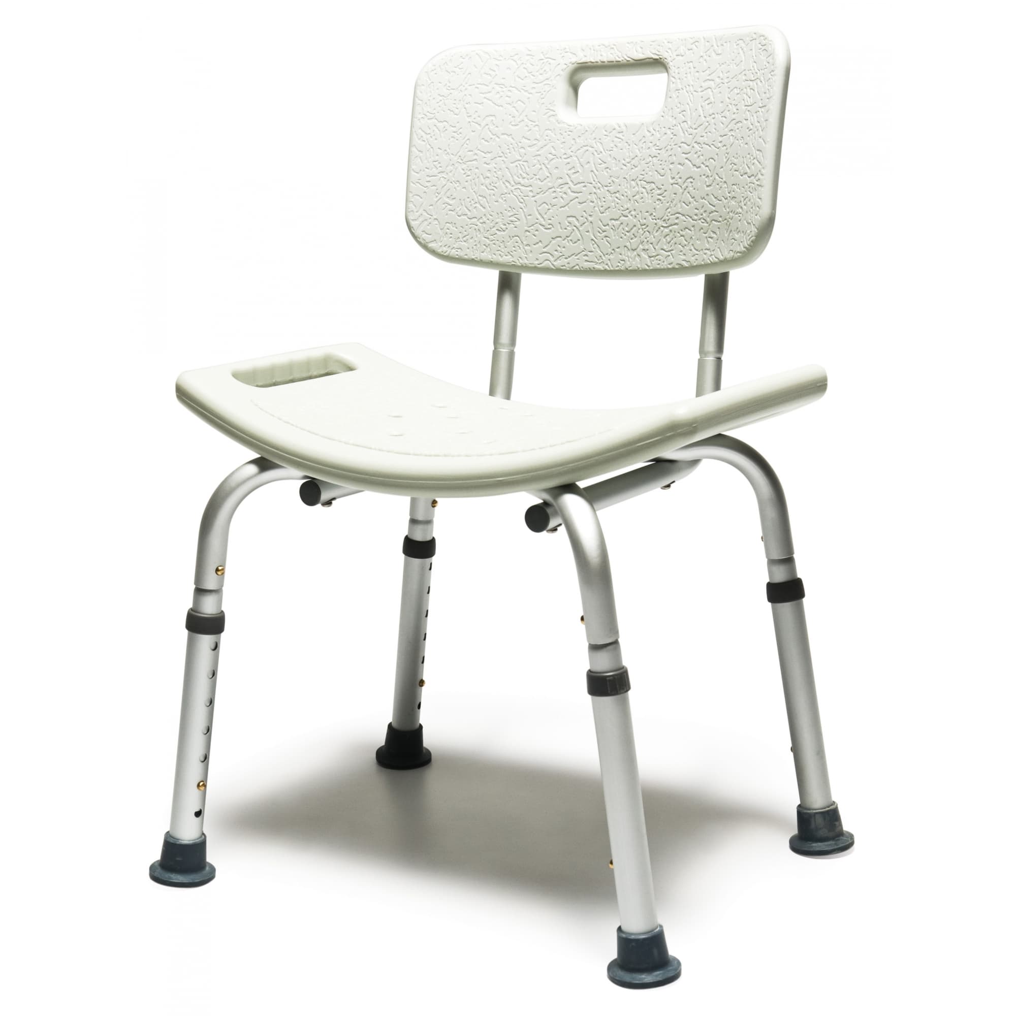 Lumex Platinum Collection Bath Seat With Backrest, Standard Grey - Image 1