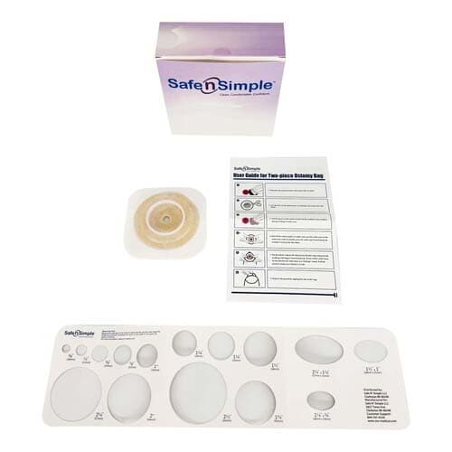 Safe n Simple 2-Piece Ostomy Barrier, Cut-to-Fit - Image 3