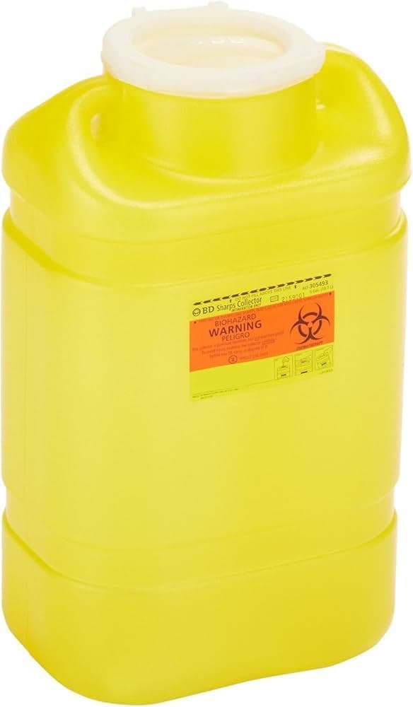 BD Chemotherapy Waste Container with Absorbant Pad, 18 H x 10-1/2 W x 7-1/2 D Inch - Case of 8 - Image 1