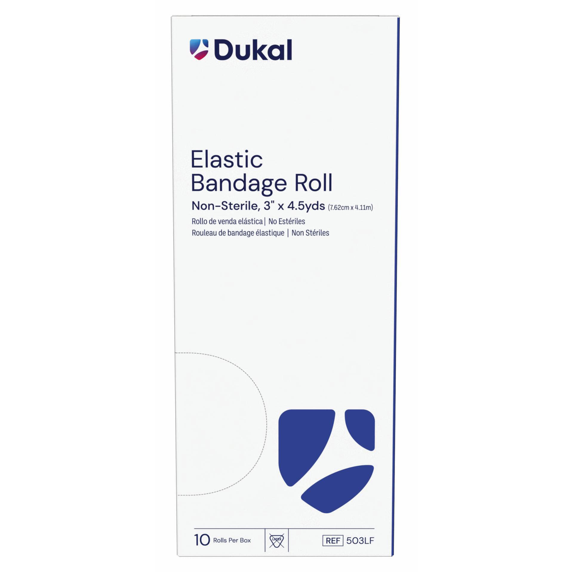 Dukal Elastic Bandage Roll, 3 Inch x 4-1/2 Yard - Case of 50 - Image 1