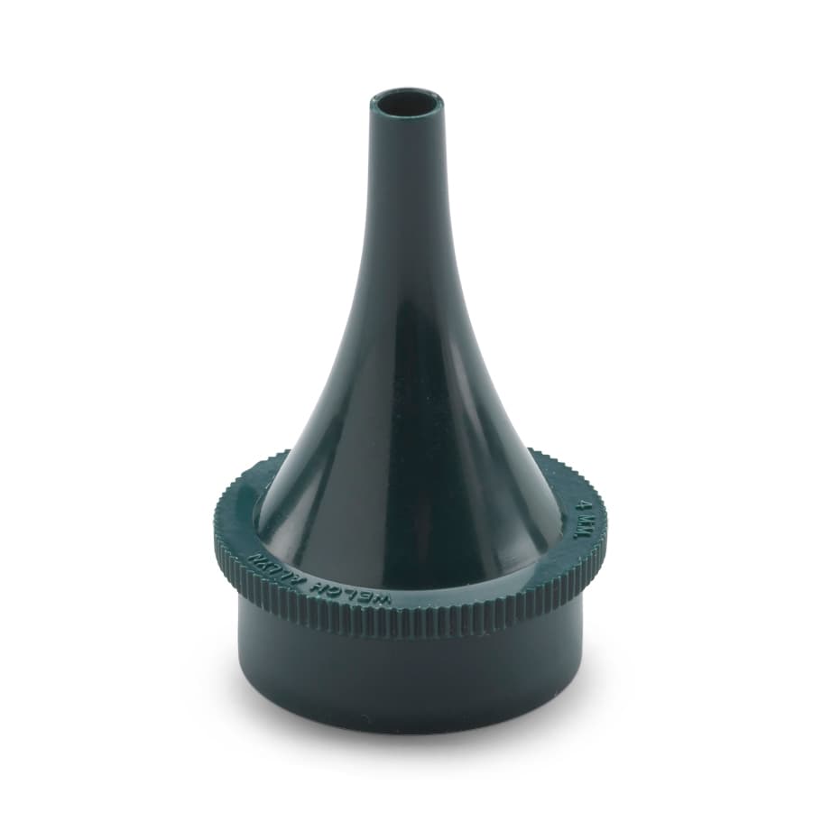 Welch Allyn Reusable Ear Speculum Tip, Black, 4 mm - Image 1