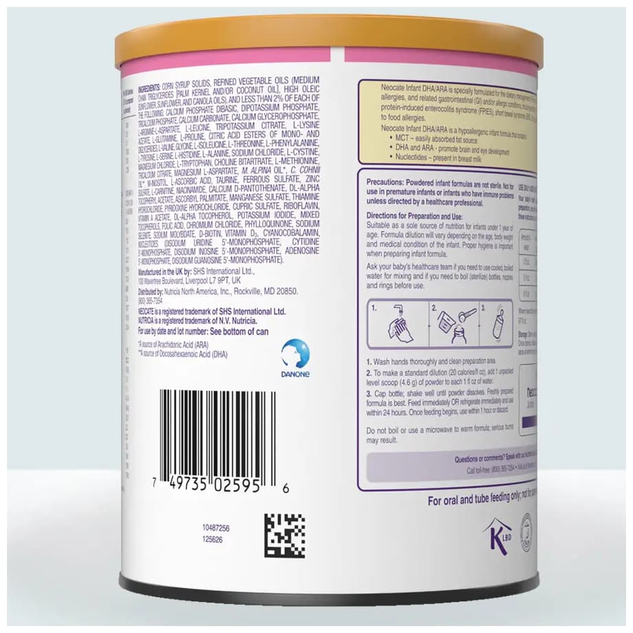 Neocate DHA and ARA Amino Acid Based Infant Formula with Iron - Image 4