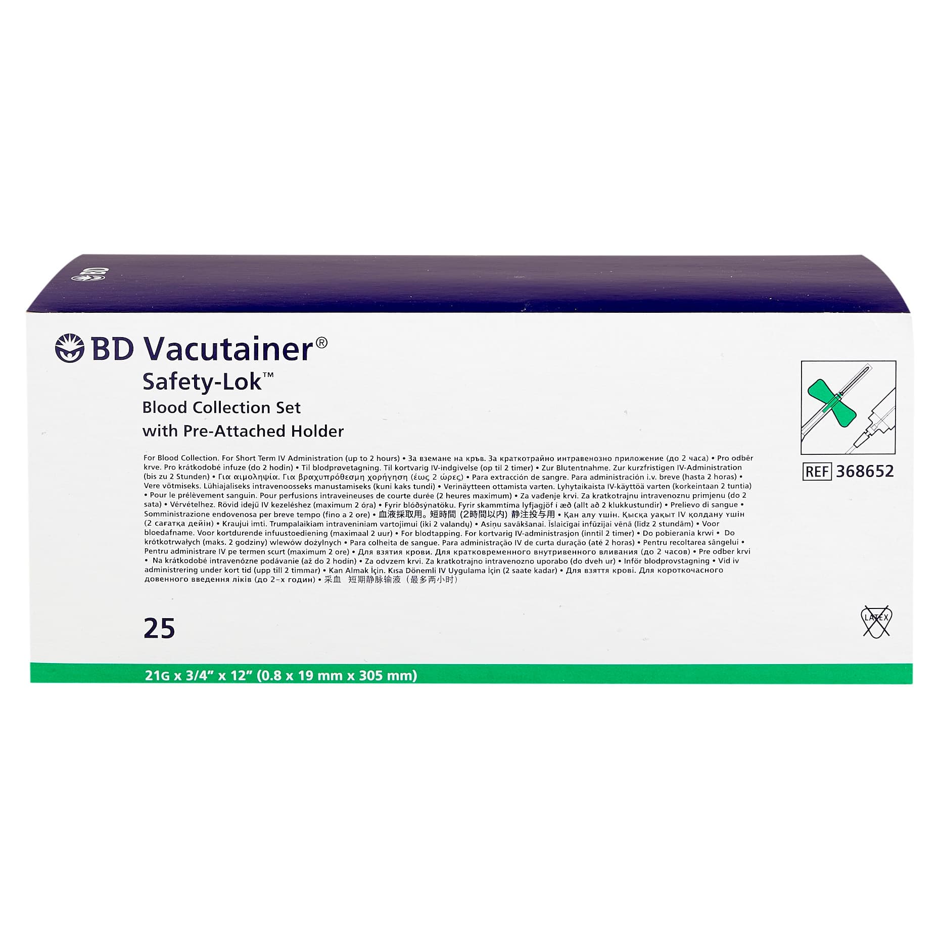 BD Vacutainer Safety-Lok Blood Collection Set with Holder - Image 2