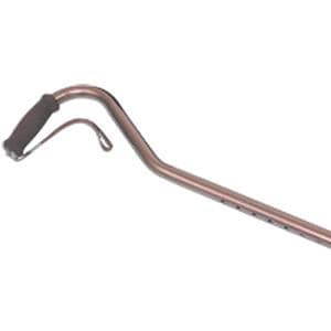 DMI Deluxe Adjustable Aluminum Cane with Offset Handle, Bronze - Each - Image 1