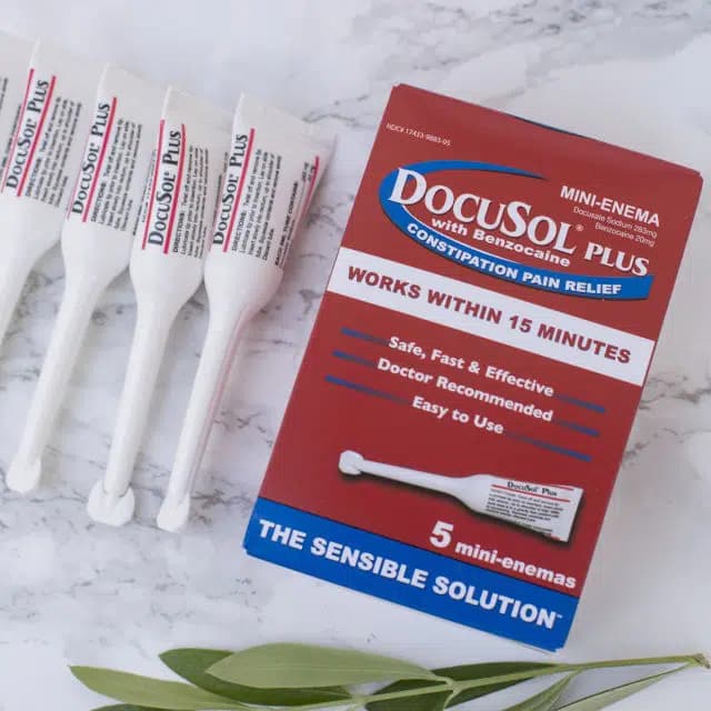 DocuSol Plus Constipation Relief Mini Enemas - 5 Count