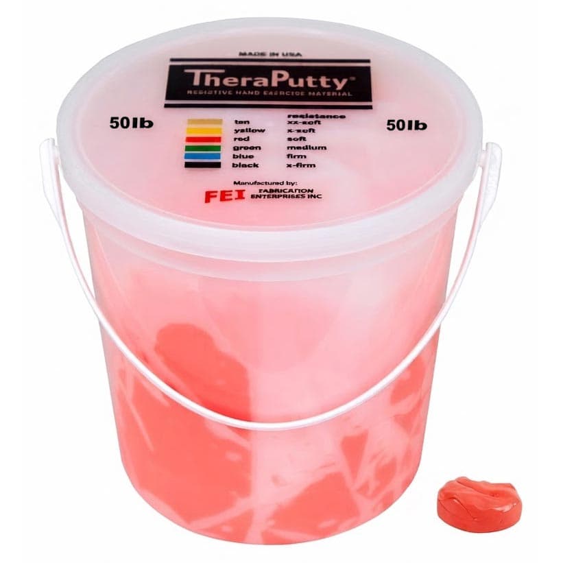 Theraputty Standard Exercise Putty, 50 Lbs, Red, Soft - Image 1