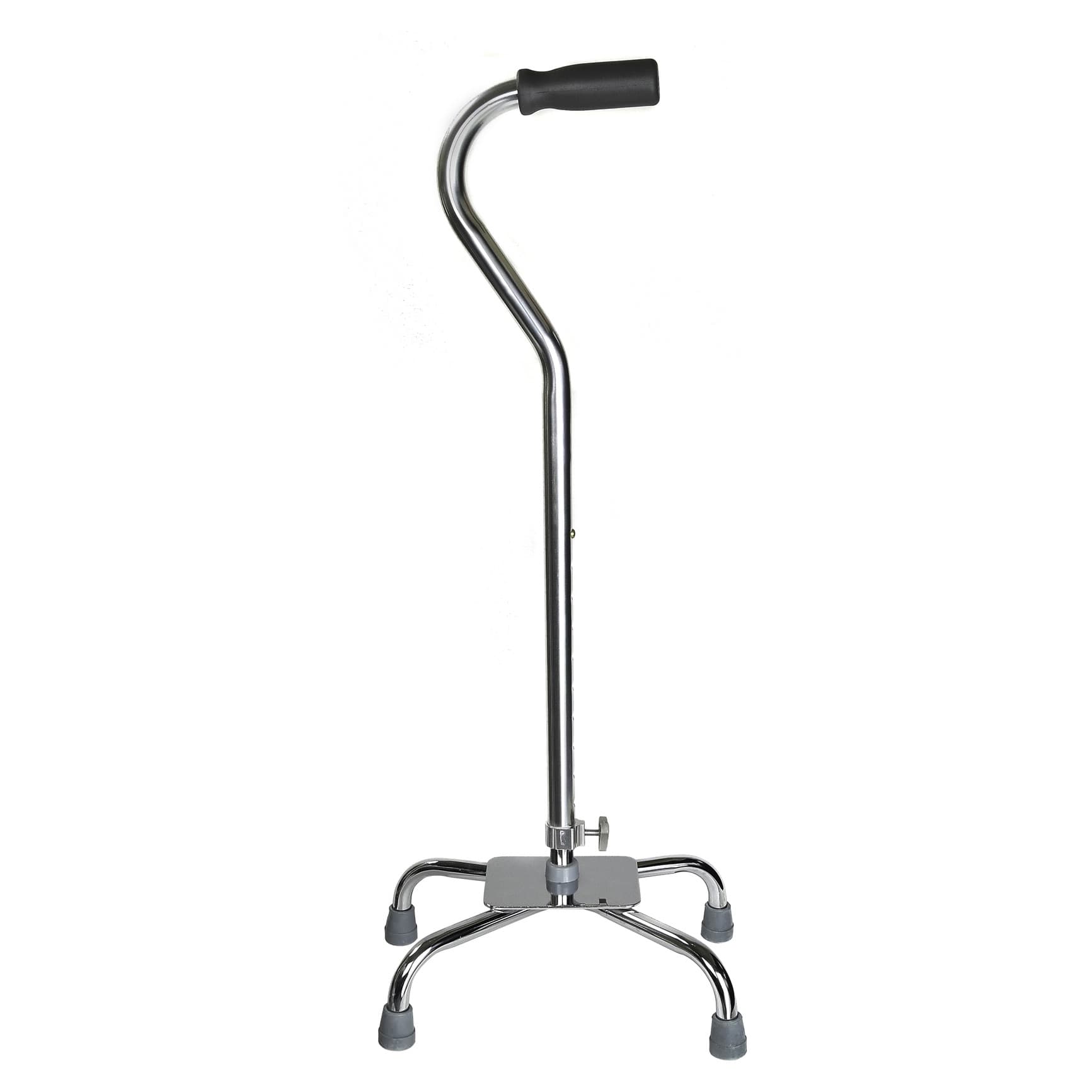 McKesson Steel Padded Handle Large Base Quad Cane, 29 to 37-1/2 Inch - Each - Image 1