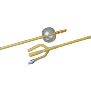 Bardex Lubricath Alcock Specialty 3-Way Foley Catheter, 30cc, 22 Fr - Each - Image 1