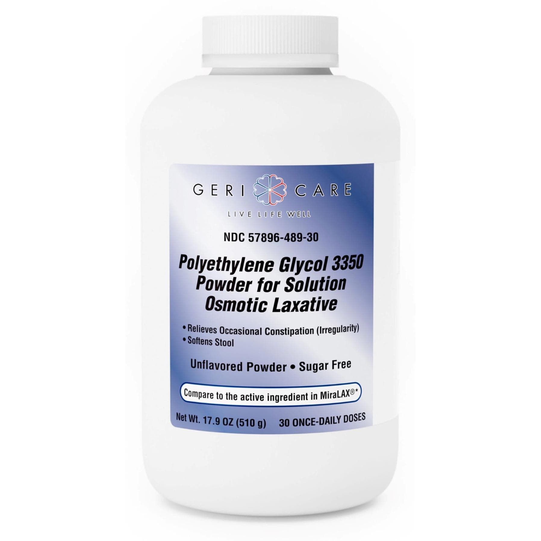 Geri-Care Polyethylene Glycol 3350 Laxative, 17.9 oz. - Case of 12 - Image 1