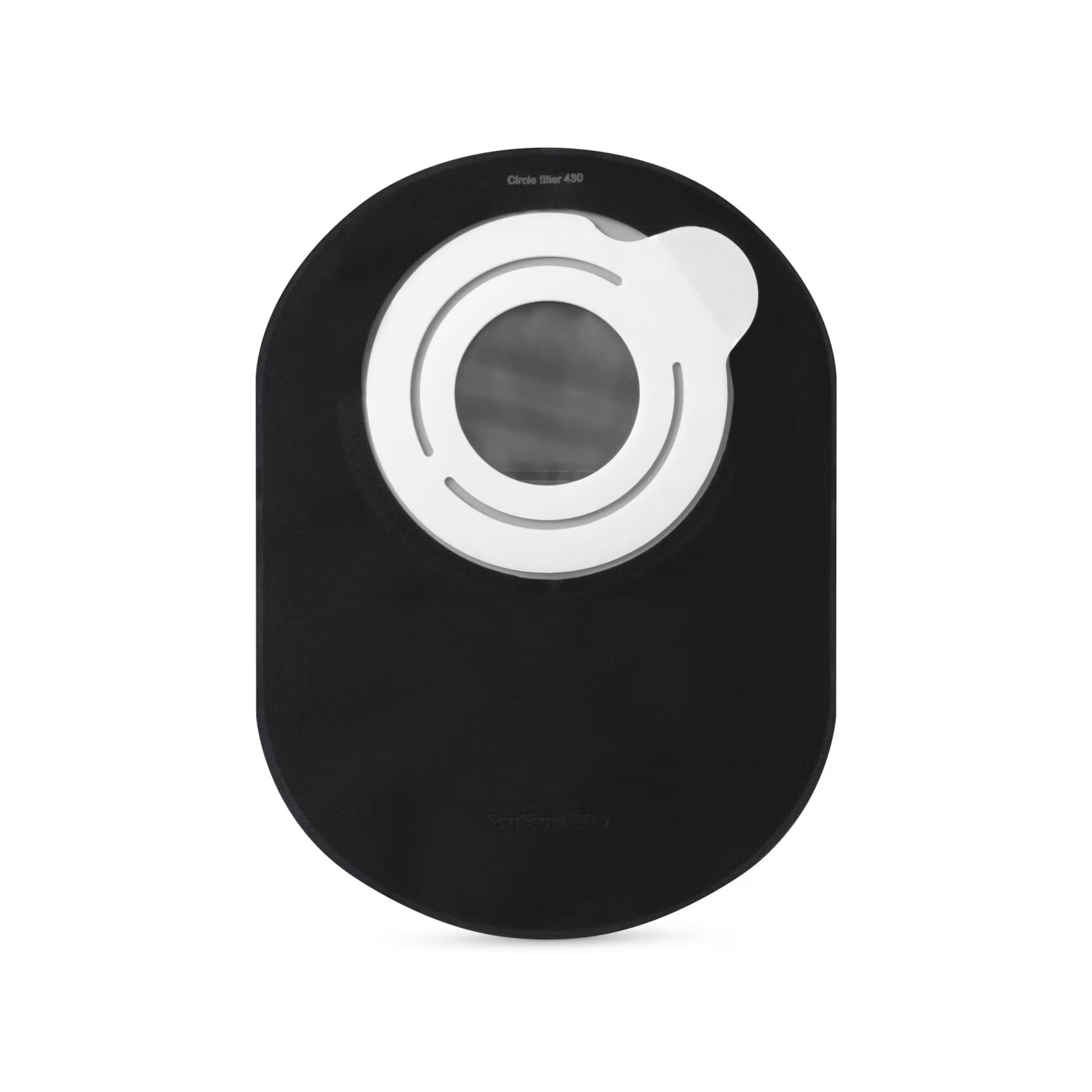SenSura Mio Flex Closed Pouch, Black with Window, Maxi, Filter, Green - Box of 30 - Image 1