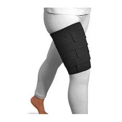 ReadyWrap Lower Extremity Thigh Garment, Tall, Medium, Black - Image 1