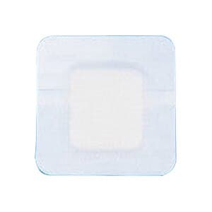 Polyderm Border Hydrophilic Foam Wound Dressing, 4 x 4 Inch - Box of 10 - Image 1