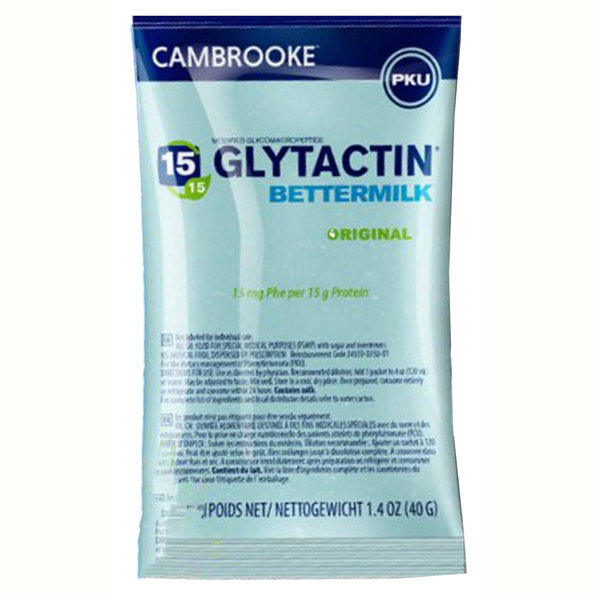 Glytactin BetterMilk Oral Supplement, Original Flavor, 1.4 oz - Case of 30 - Image 1