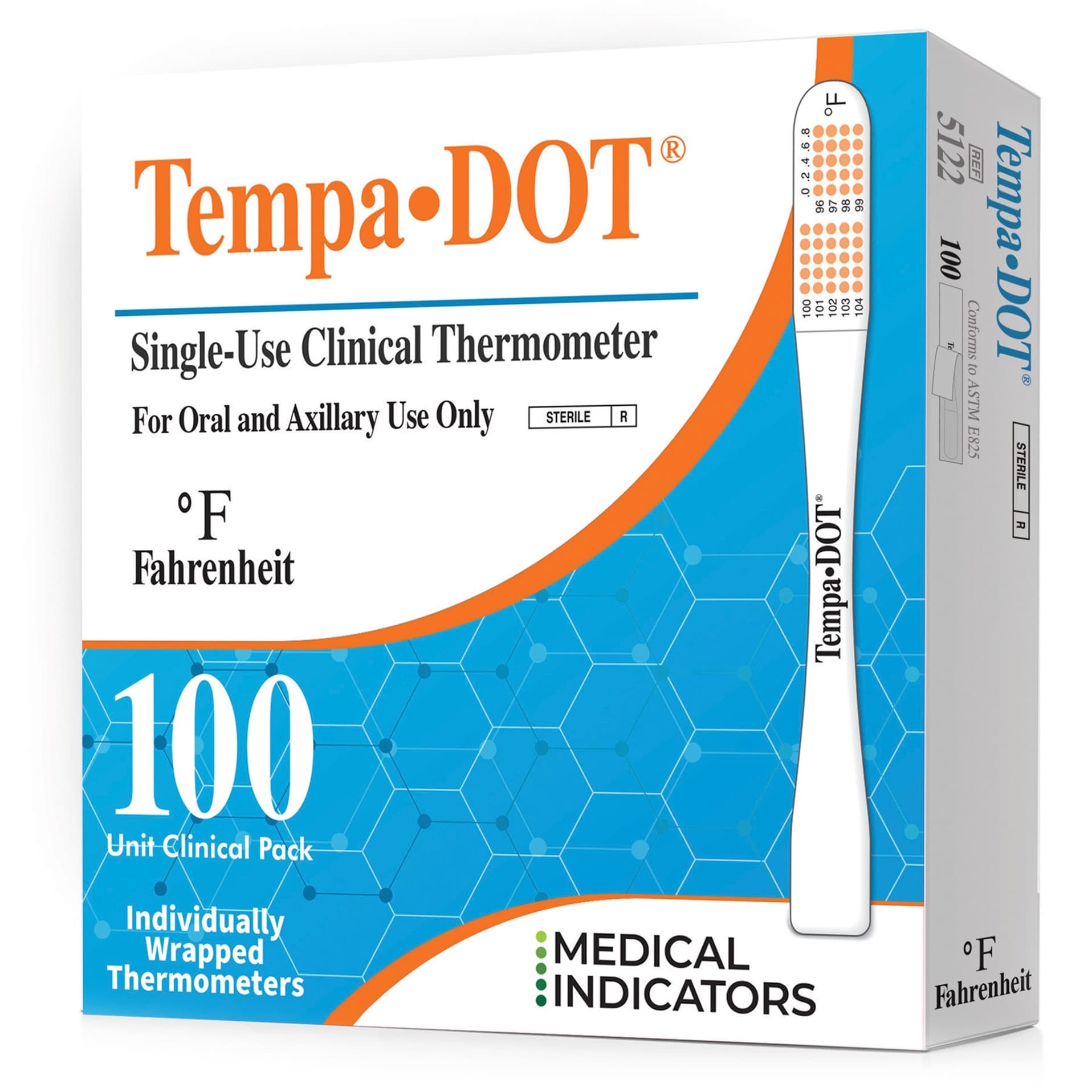 3M Tempa DOT Oral-Axillary Clinical Thermometers - Case of 2000 - Image 1