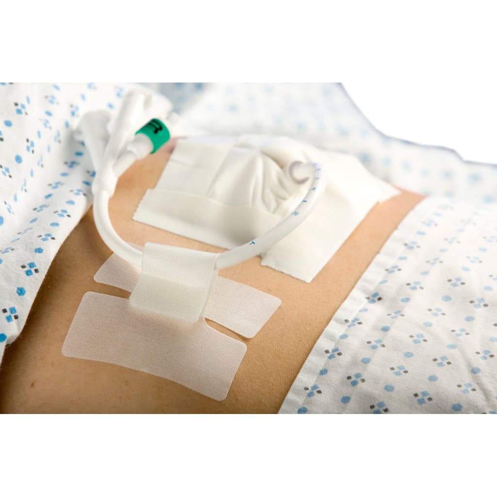 Cath-Secure Multi-Purpose Tube Holder, 2-3/4" Tab and 3" x 1-1/4" Base - Box of 50 - Image 1