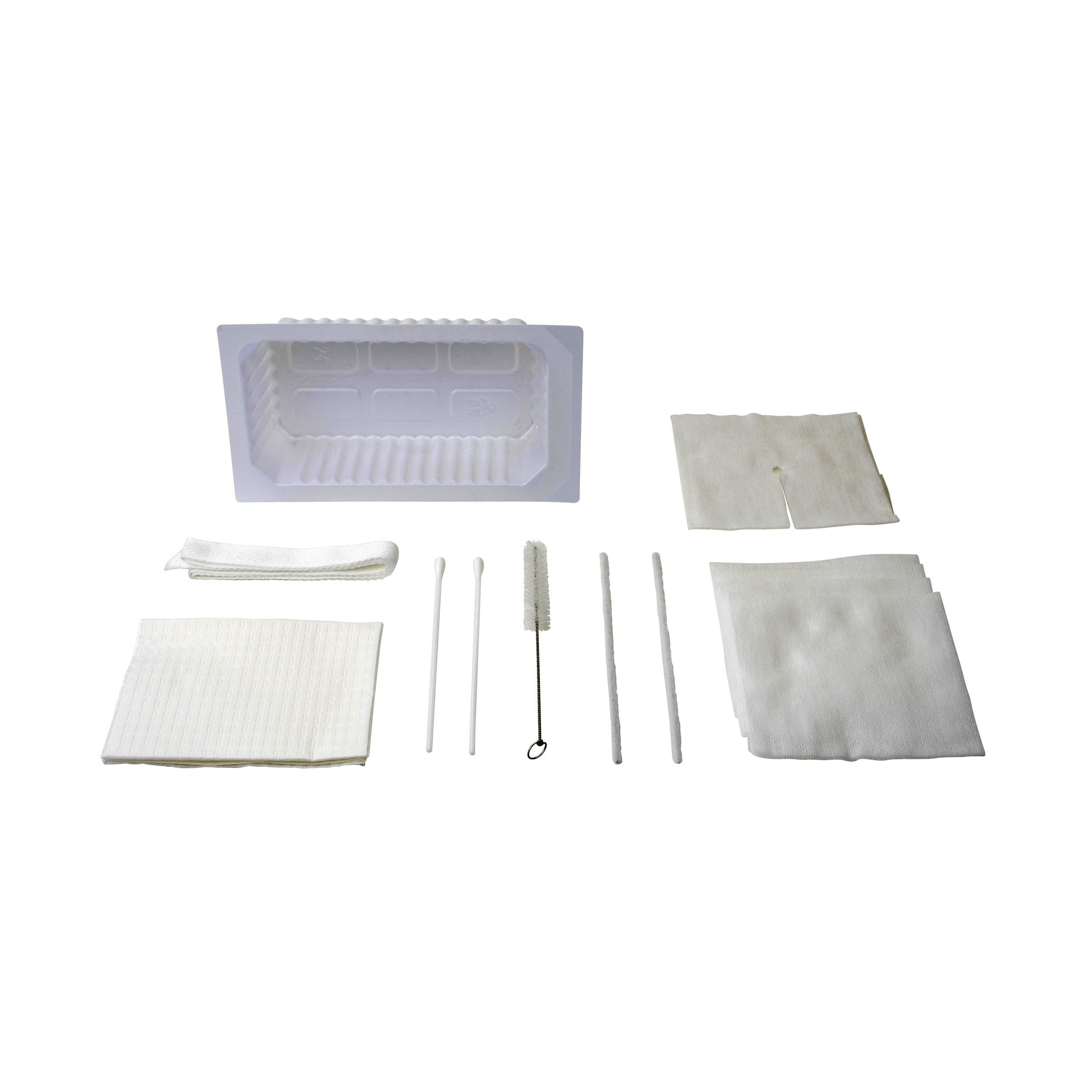 Dynarex Tracheostomy Care Kit with No Gloves, One Compartment Tray