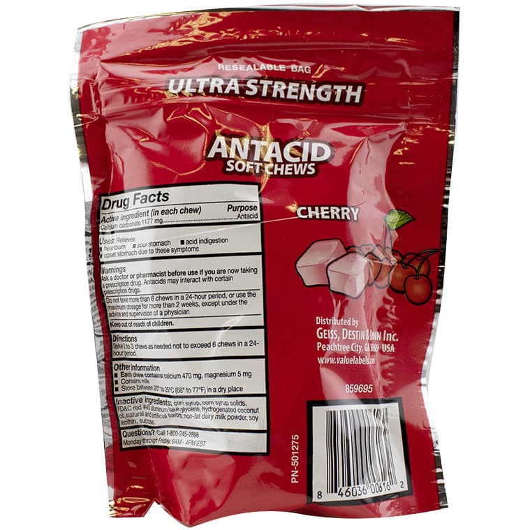 GoodSense Ultra Strength Antacid Soft Chews, Cherry Flavor - Image 2