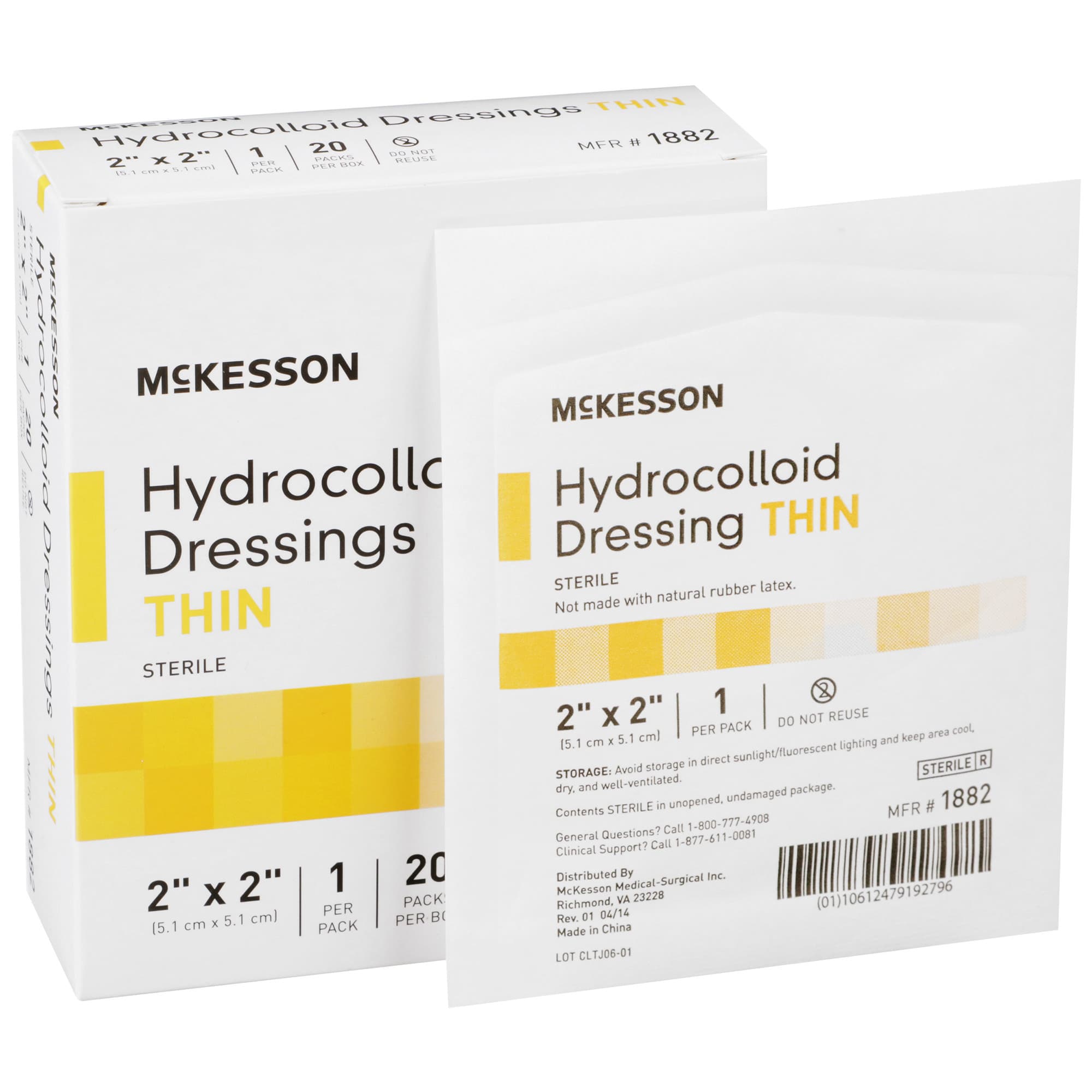 McKesson Hydrocolloid Sterile Thin Dressing