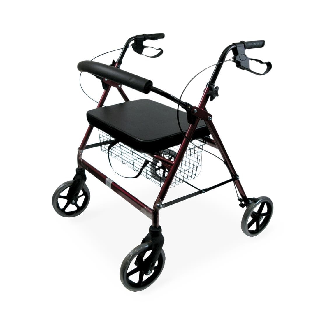 Healthsmart Extra-Wide Heavy Duty Bariatric Rollator Walker, Steel Frame, 375 lb