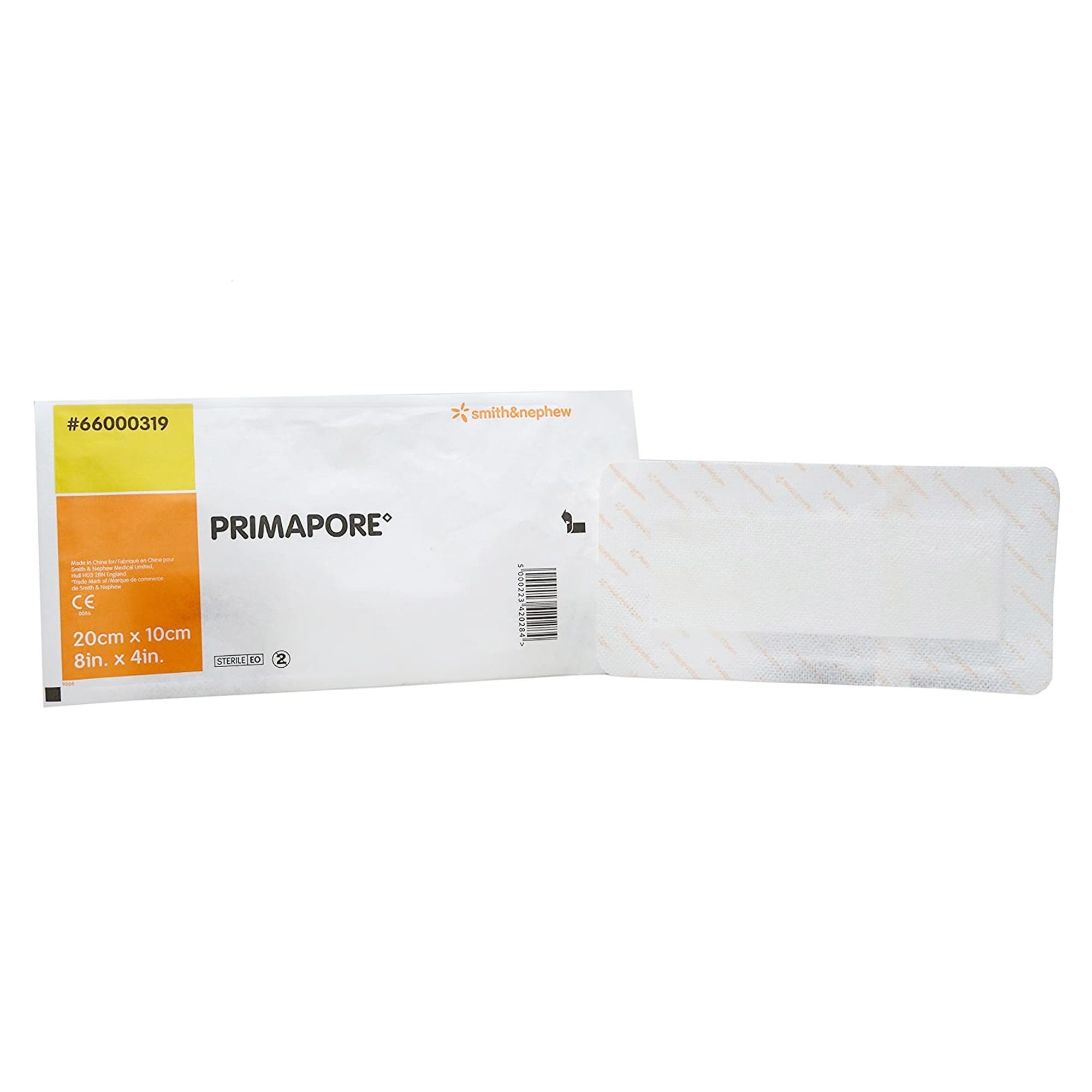 Primapore Adhesive Dressing, 4 x 8 Inch, White, Sterile - Each - Image 1