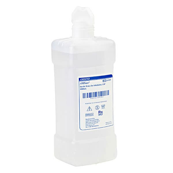 Amsino Amsure Sterile Water for Inhalation, USP 1000mL - Image 1