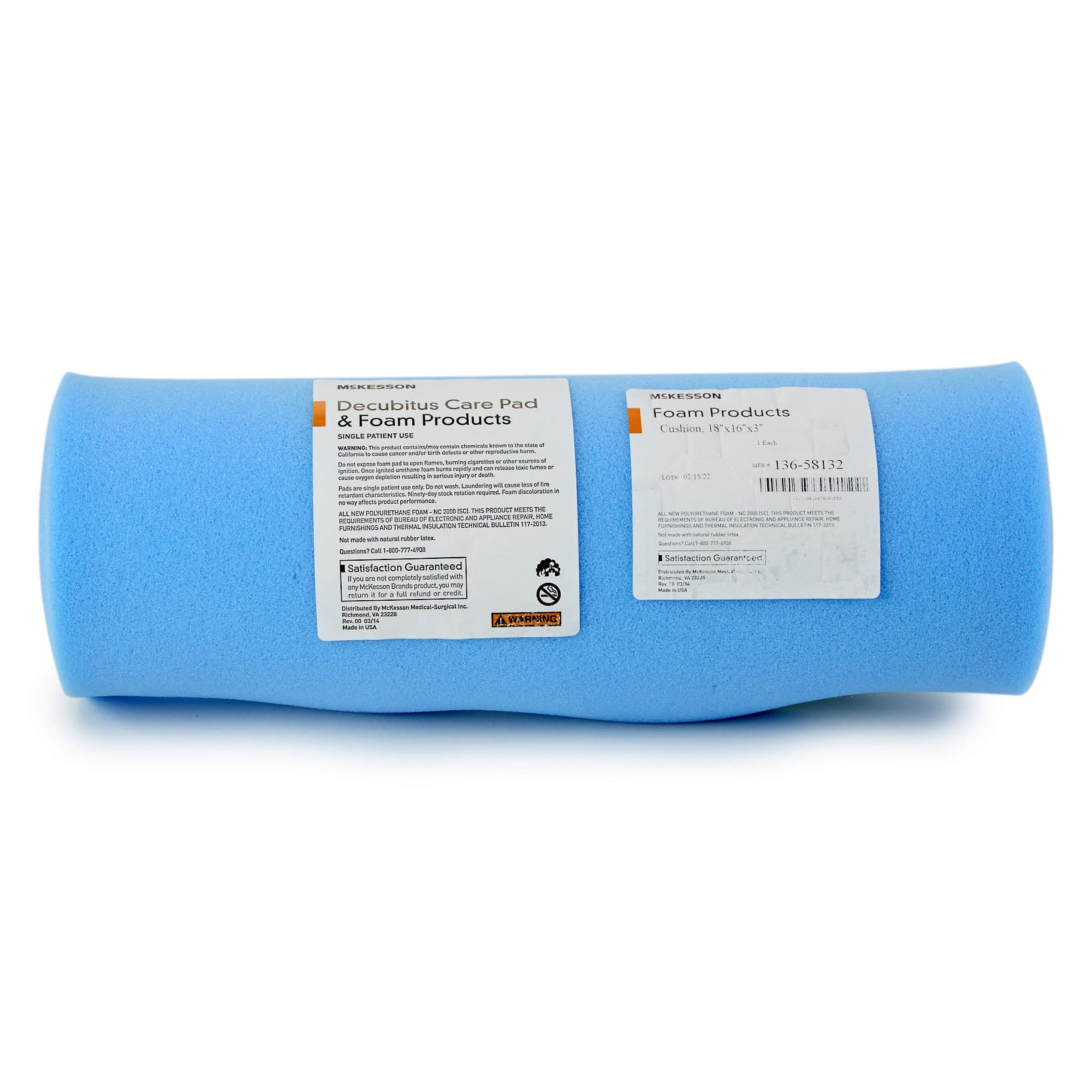 McKesson Seat Cushion Without Cover, 18 W x 16 D x 3 H Inch - Image 3