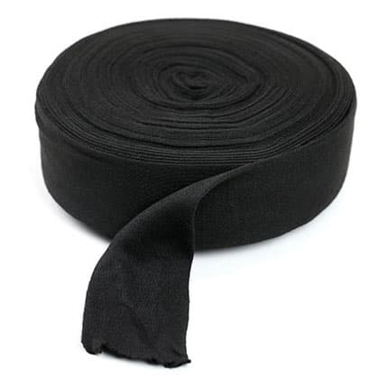 Cando Black Polyester Stockinette 25 Yard Roll, 3 Inch - Image 1