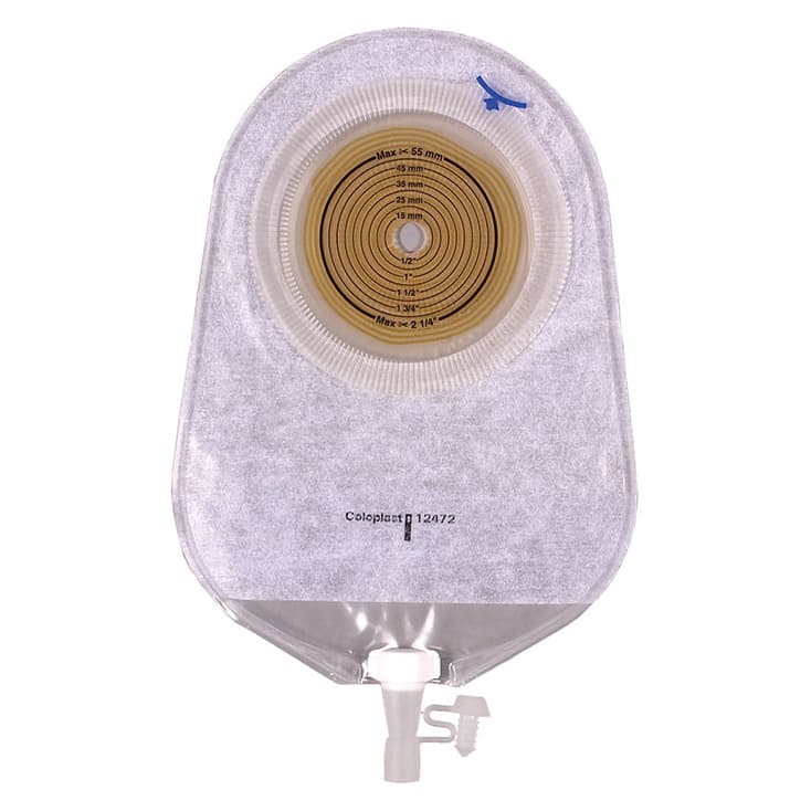 Assura Flat MIDI Extended wear Urostomy Pouch, Transparent - Box of 10 - Image 1