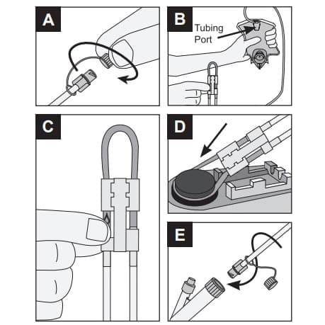 Moog Infinity Enteral Feeding Pump Bag Set with ENFit Connector - Image 3