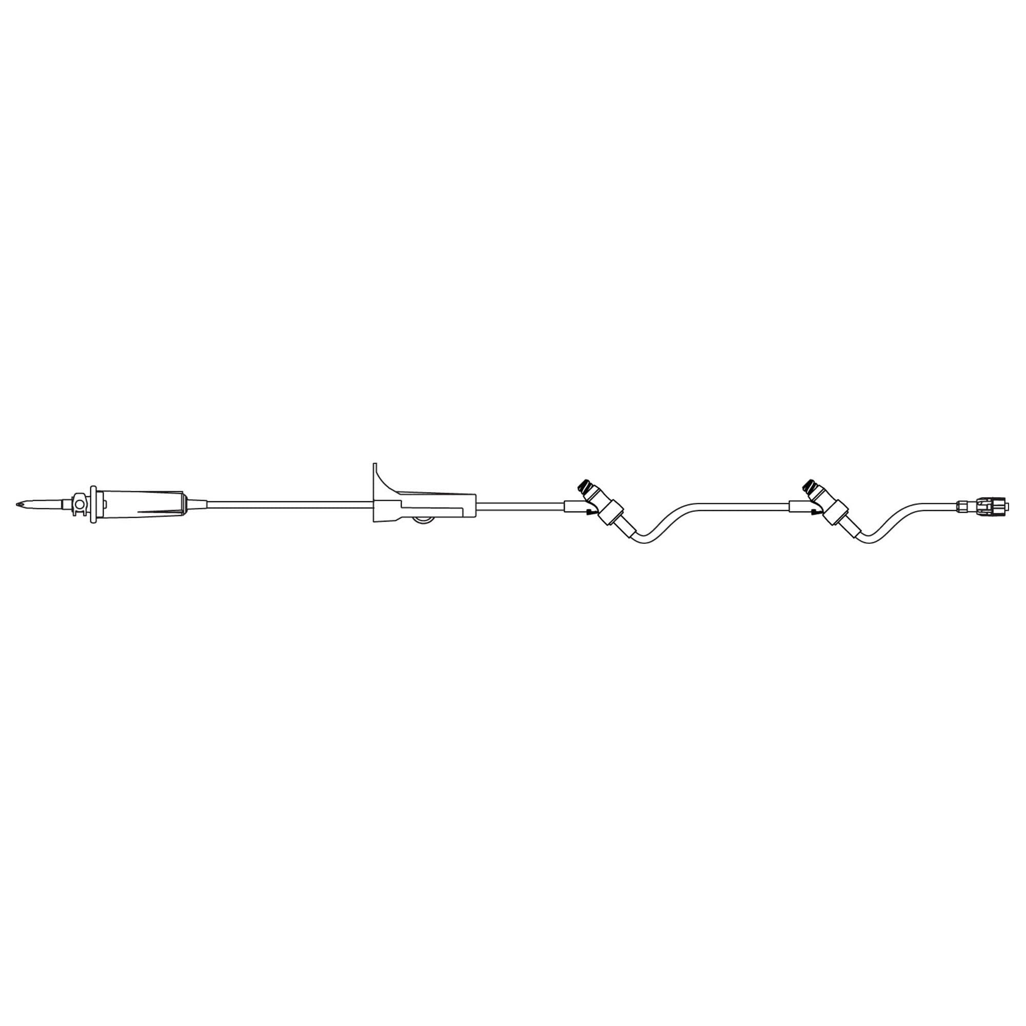 B. Braun Primary Gravity IV Set with 2 SafeDAY Injection Sites, 15 drops/mL, 17mL, 88"L - Case of 50 - Image 1