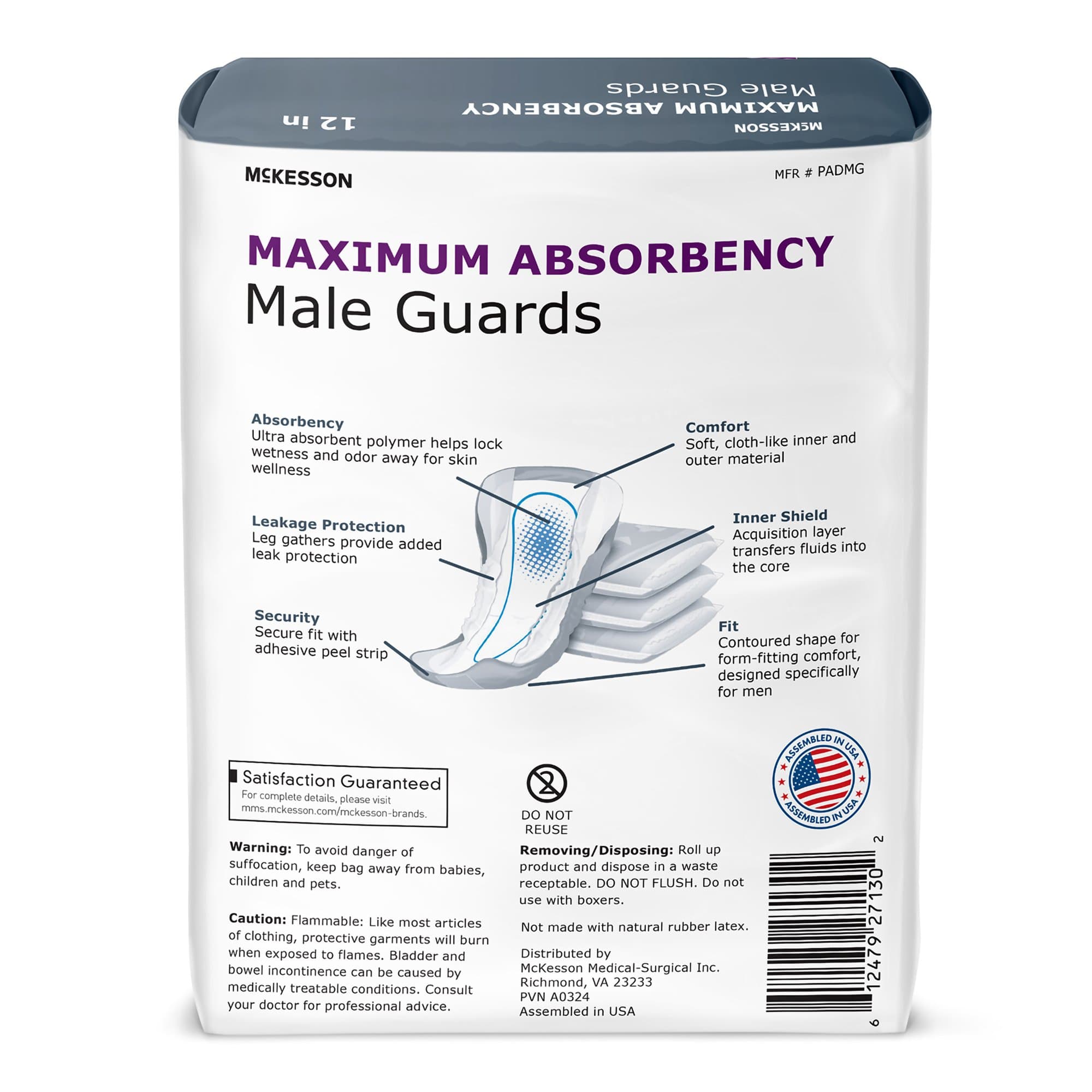 McKesson Maximum Absorbency Male Guards - Image 2